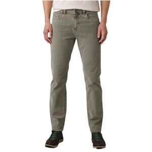 Prana Sustainer Pants Men's Size 33x30 Slim Fit Green Corduroy Hiking Camping